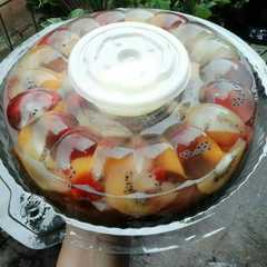 รูปของ Puding kaca buah lapis coklat