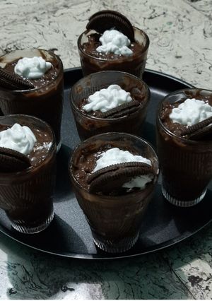 এগলেস ওরিও চকলেট পুডিং(eggless oreo chocolate pudding recipe in Bengali) রেসিপির প্রধান ছবি