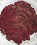 Beetroot lacha paratha