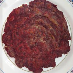 Beetroot lacha paratha A picture of Beetroot lacha paratha.
