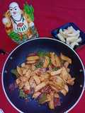 Glaze honey chilli potatoes