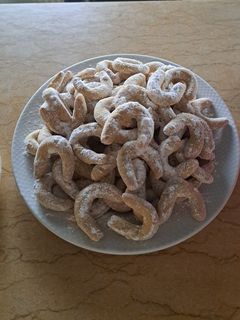 Vaníliás diós hókifli recept fotója