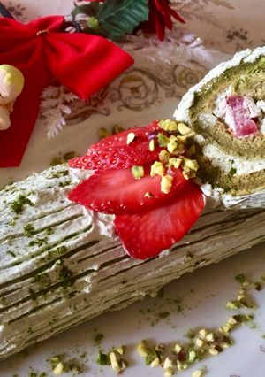 Foto di Buche de Noel al Tè Matcha 🍵 🇯🇵