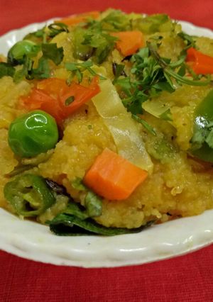 A picture of Vegetable upma.