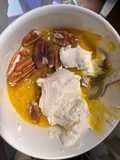 MANGO, NUECES PECAN y YOGUR GRIEGO (desayuno nutritivo, saludable)