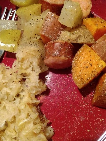 Recipe Roasted Sausage and Potatoes the So Delicious Really delicious