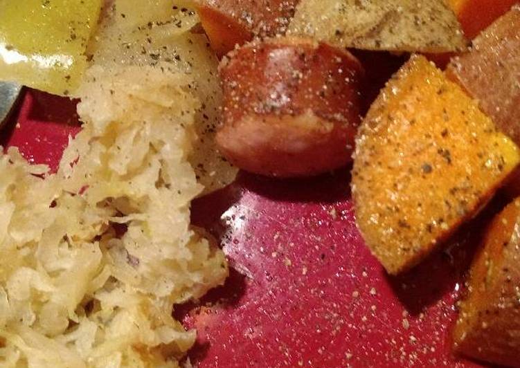 Easiest Way to Prepare Award-winning Roasted Sausage and Potatoes