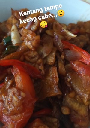 Foto resep Tempe kentang kecap