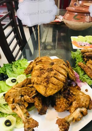 A picture of Steamed chicken 🐔.