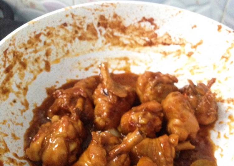 Cara mudah Membuat Ayam teriyaki pedas (spicy chicken teriyaki) Lezat