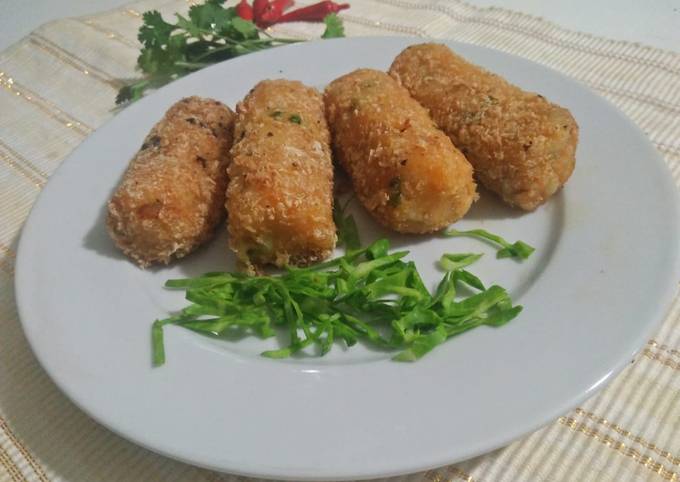Yummy Food Mexican Cuisine Chicken potato cutlets