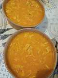 Creme de legumes com frango desfiado