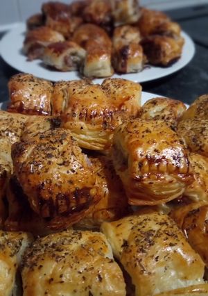 A picture of Posh Homemade Sausage Rolls.
