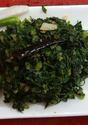 A picture of Muli ka saag.