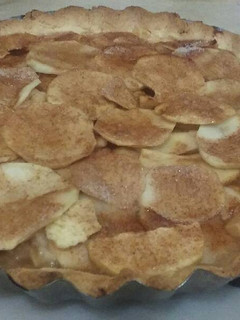 Una foto de Tarta de manzana y canela
