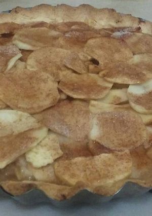 Una foto de Tarta de manzana y canela