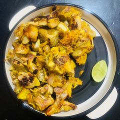 A picture of Jackfruit/katahal tawa fry.