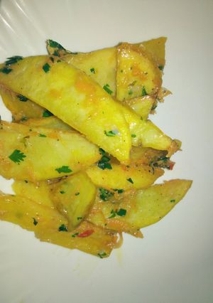 A picture of Baked Potato Wedges #localfood_eldoret.