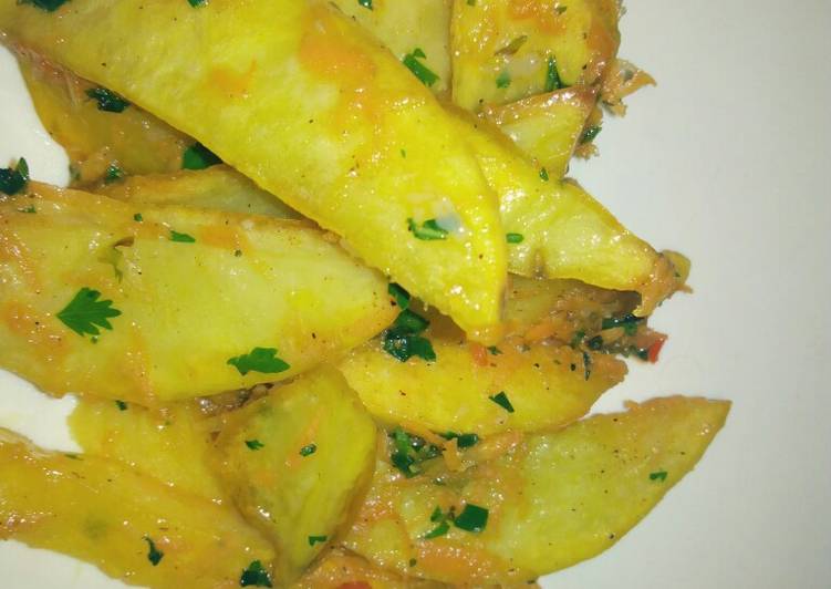 How to Prepare Homemade Baked Potato Wedges #localfood_eldoret