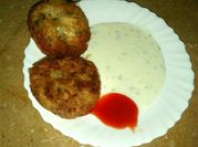 A picture of potato chicken cutlet