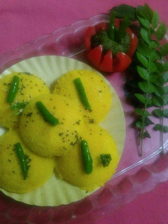 A picture of Idli Dhokla.