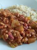 Chayota con carne