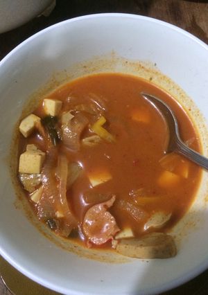 Foto resep Kimchi jigae/sup kimchi