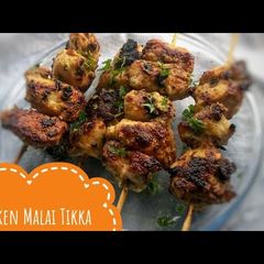 A picture of Chicken malai tikka recipe without oven||haniya's kitchen.