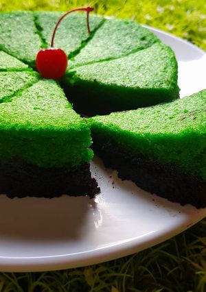 Foto resep Brownies pandan a la am*nda