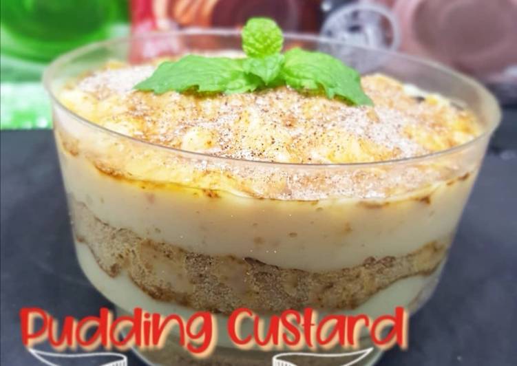 Resep Puding Custard Milo | Cara Membuat Puding Custard Milo Yang Enak Banget