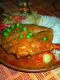 Pollo frito marinado