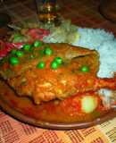Pollo frito marinado
