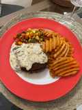 Wagyu Steak with Mushroom Sauce