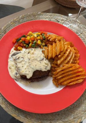 Foto resep Wagyu Steak with Mushroom Sauce