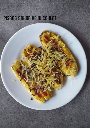 Foto resep Pisang bakar keju cokelat