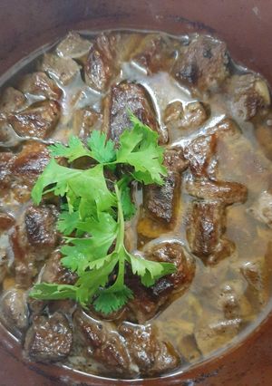 صورة لوصفة طاجن كبده في الفرن 😋
