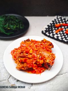 Foto resep Ayam Goreng Sambal Merah