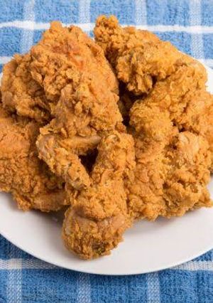 A picture of KFC style fried chicken recipe.