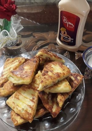 عکسی از دستور کوکو سیب زمینی پیتزایی🤩😋