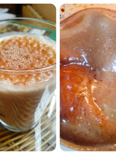 Una foto de 2x1 Crema de cacao casera + Batido de plátano con chocolate
