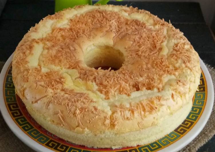Cheddar cheese chiffon cake