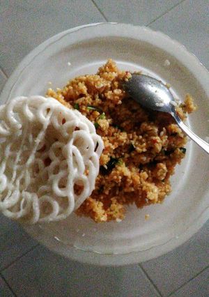 Foto resep Nasgor ebi bayam