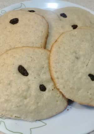 Una foto de Galletas de avena con pasas