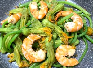 Hình của món Bông Bí Xào Tôm.