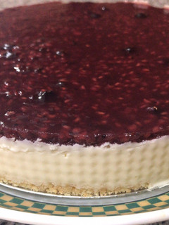 Una foto de Cheesecake de frutos rojos (sin horno)