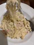 Spaghetti Creamy Keju / Alfredo / Carbonara Sederhana