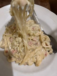 Foto resep Spaghetti Creamy Keju / Alfredo / Carbonara Sederhana