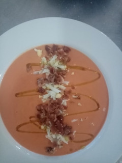 Una foto de Salmorejo