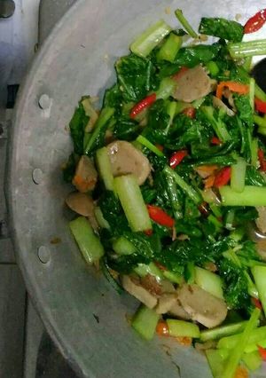 Foto resep Oseng sawi pedas simpel