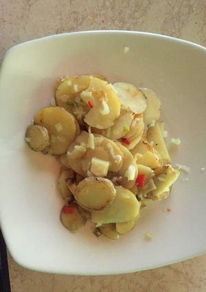 Una foto de Wok de papas🥔